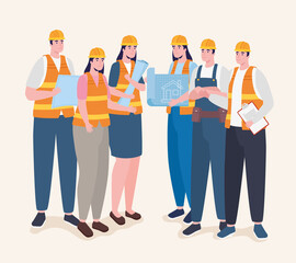 Obraz premium team of engineers