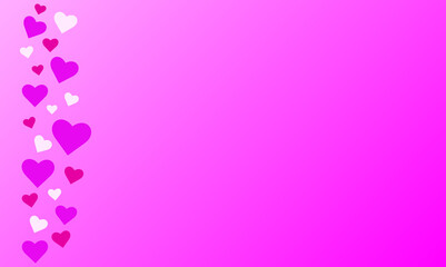 pink background with a love