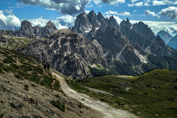 Fototapeta na wymiar Cadini di Misurina Dolomite Alps, Italy, Trentino