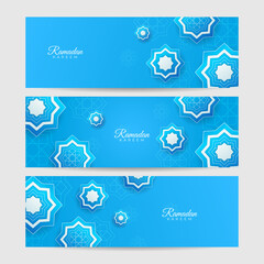 Obraz na płótnie Canvas Luxury ramadan background with blueish arabesque pattern arabic islamic east style. Decorative design for print, poster, cover, brochure, flyer, banner.