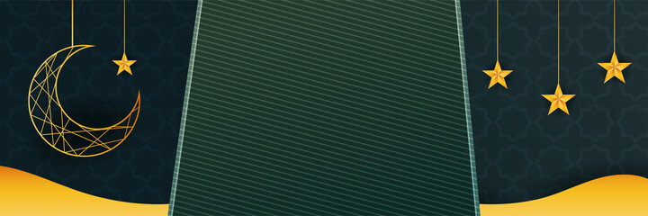 Luxury ramadan background with blueish arabesque pattern arabic islamic east style. Decorative design for print, poster, cover, brochure, flyer, banner.