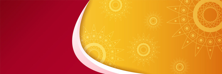 Luxury ramadan background with red arabesque pattern arabic islamic east style. Decorative design for print, poster, cover, brochure, flyer, banner.