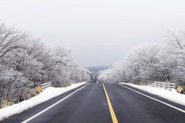 road in winter