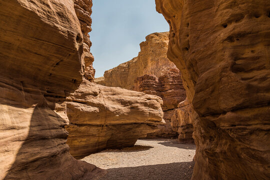 the rocks in the red canion in israel