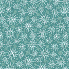 Christmas seamless pattern with snowflakes. New Year's holiday texture.