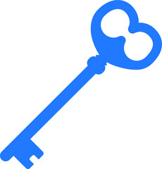 blue key icon 
