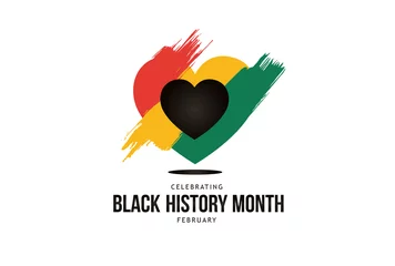 Foto op Canvas Black history month celebrate 2022. vector illustration design graphic Black history month © Art Kovalenco