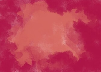 Obraz premium Red and orange abstract watercolor background.