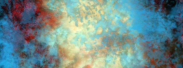 Geometric pattern. Ethnic Print. Iridescent Skin. Aquarelle blur Folk Design. Oriental Motif Aquarelle. Ultramarine, Yellow, Orange. White tone. Reflecting pattern. Modern grunge and Watercolor design