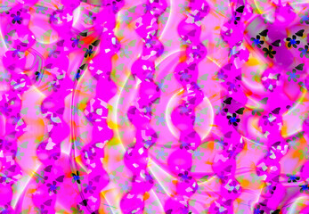 pink and green background