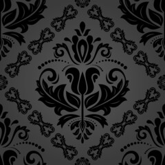 Orient classic dark pattern. Seamless abstract background with vintage elements. Orient background. Ornament for wallpaper and packaging
