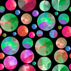 Abstract seamless coloured dots pattern for fabrics and textiles and packaging and gifts and cards and linens and kids 