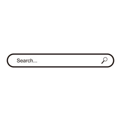Search bar design element. Search Bar for UI. Vector illustration symbol