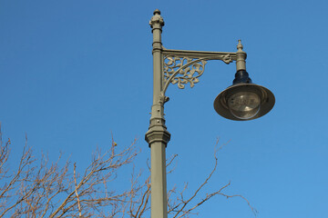 Retro Styled Modern Street Lamp on an Edinburgh Street
