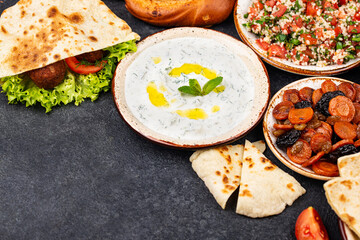 Traditional Jewish, Israeli and middle Eastern food