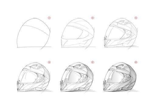 How to Draw a Helmet  Easy Drawing Tutorial For Kids