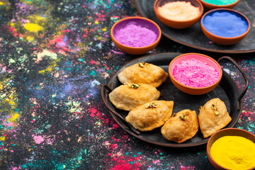 Gujiya Indian food for Holi festival