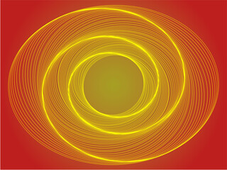 Grafika wektorowa uzyskana w wyniku szeregu przekształceń owalu. © boguslavus