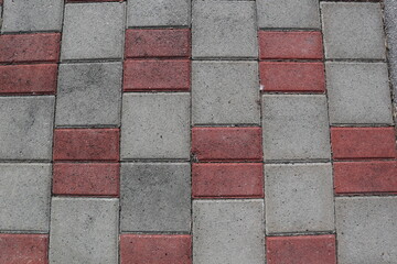 red and gray background of retro brick design for old way concept