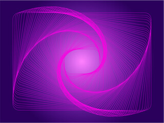 Grafika uzyskana w wyniku szeregu przekształceń prostokąta. © boguslavus