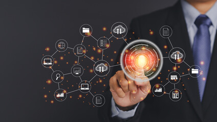 Fingerprint security. Cloud computing system. Data transformation