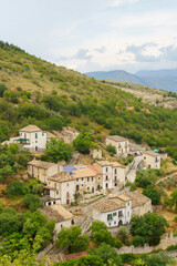 View of Capestrano, old city in Abruzzi
