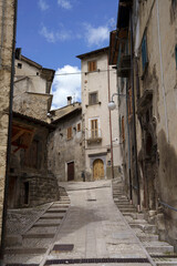 Scanno, old town in Abruzzo, Italy