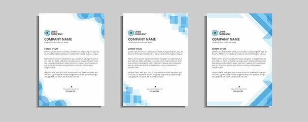 modern corporate letterhead template design