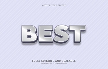 editable text effect, Best Silver style