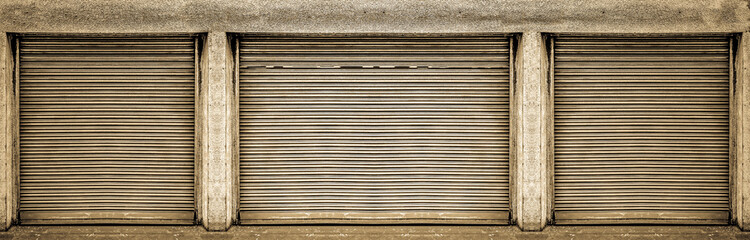 Old weathered and rusty steel door for steel metal backgroud and texture.