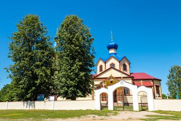 Fototapeta na wymiar Orthodox church of St. James the Apostle in Losinka. Poland