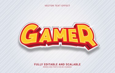 editable text effect, Bold Gamer style