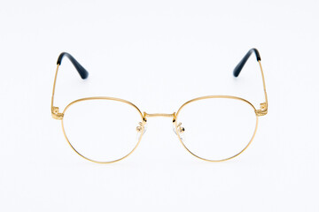 Fototapeta premium Fashion sunglasses two tone frames on white background.