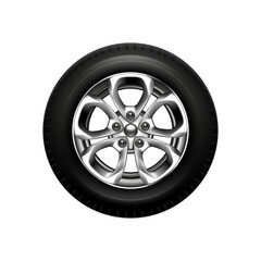 Obraz premium Realistic Car Wheel