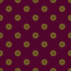 Seamless geometric texture featuring Indian or Arabic patterns
