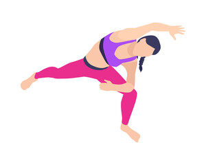 Yoga Isometric Icon