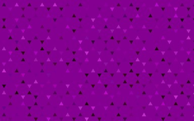 Light Purple vector seamless background with triangles.