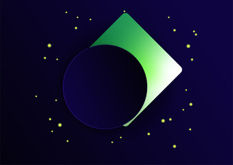 Modern business dark blue green colorful abstract cover design template