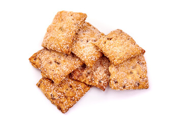 Sugar cookies, isolated on white background.