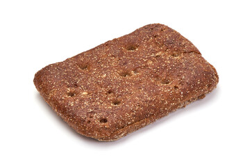 Rye bread, isolated on white background.