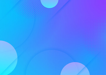 Creative vivid blue colorful abstract cover design template