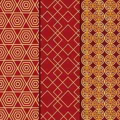 three chinese style backgrounds