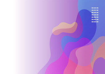 Vivid gradient pink purple colorful abstract cover design template