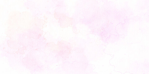Soft pastel pink watercolour background painted on white paper texture. Abstract coral shades aquarelle illustration. Watercolor canvas for creative grunge design, vintage cards, templates.
