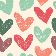 Seamless heart background in pretty colors. Great for Baby, Valentine's Day, Mother's Day, wedding, scrapbook, surface textures.

