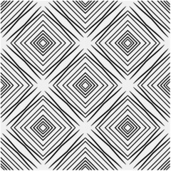 Black and white ethnic pattern with symmetrical elements .  Abstract geometric pattern.
Simple monochrome ornamental background. 