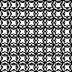 Black and white ethnic pattern with symmetrical elements .  Abstract geometric pattern.
Simple monochrome ornamental background. 