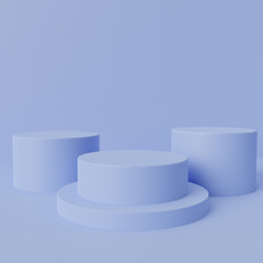 3D render podium