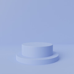 3D render minimal podium