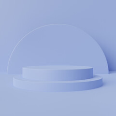 realistic 3D rendering podium